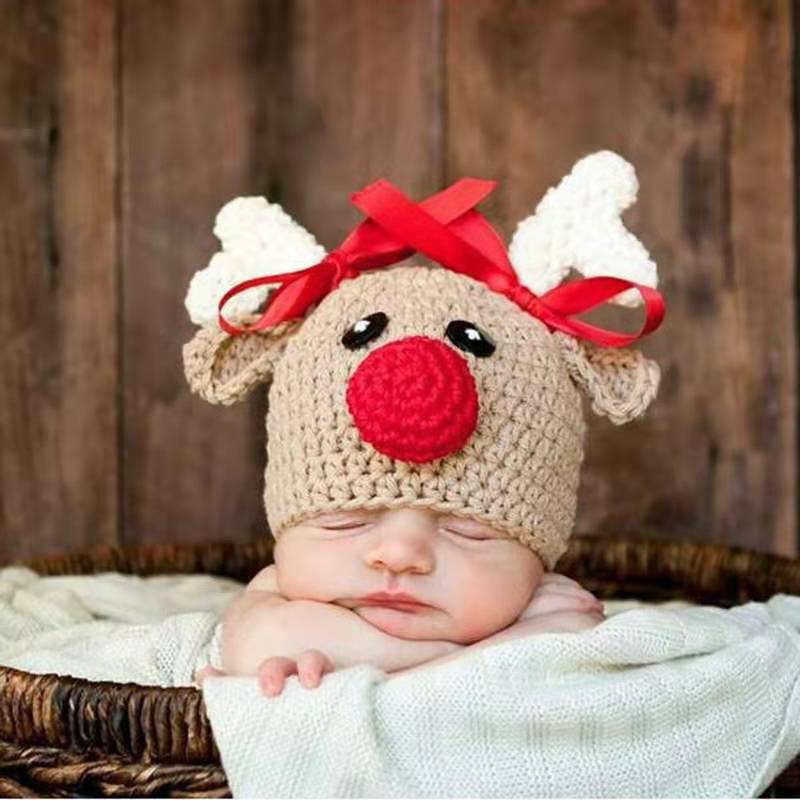 Crochet Deer Pants & Hat Costume for Newborn