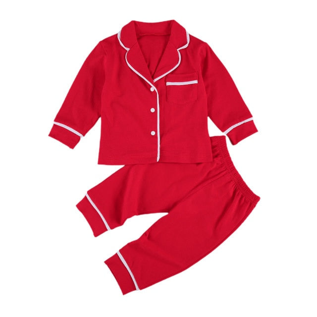 2 Pcs Infant Kids Girls Boys Pajama Sets